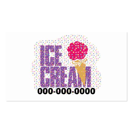 Ice Cream Business Card (back side)