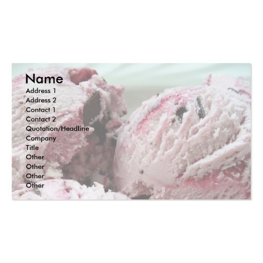 Ice Cream Business Cards 001 (front side)