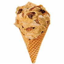 Ice Cream - Butterscotch - with chunks (cut) Photo Sculpture