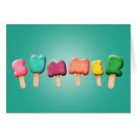 Ice cream card design for hot summer days