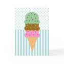 Ice Cream Cone Card by teeboutique Ice Cream Cone Card