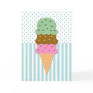 Ice Cream Cone Card card