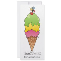Ice Cream Cone invitations