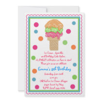 Ice Cream Cone Invitations