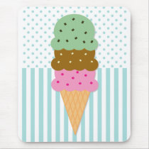 Ice Cream Cone Mousepad by teeboutique Ice Cream Cone Mousepad