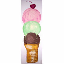 "Ice Cream Cone" photo sculptures