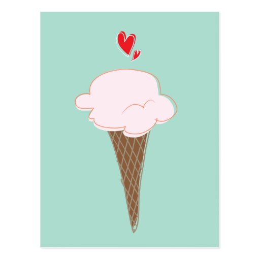 Ice Cream Cone Postcard