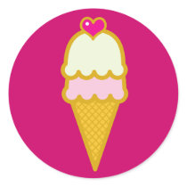 Ice Cream Cone stickers by thecuteinstitute Ice Cream Cone stickers