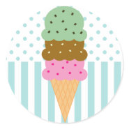 Ice Cream Cone Stickers sticker