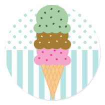 Ice Cream Cone Stickers