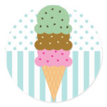 Ice Cream Cone Stickers