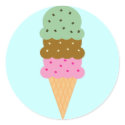 Ice Cream Cone Stickers by teeboutique Ice Cream Cone Stickers