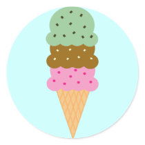 Ice Cream Cone Stickers