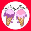 Ice Cream Cone Stickers by imagefactory Ice Cream Cone Stickers