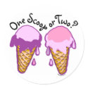 Ice Cream Cone Stickers
