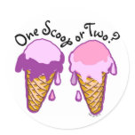 Ice Cream Cone Stickers