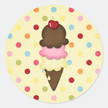 ice cream cone stickers