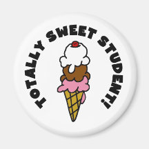 Ice Cream Cone Sweet Student Magnets