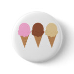 Ice Cream Cones Buttons