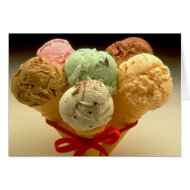 Ice Cream Cones! card