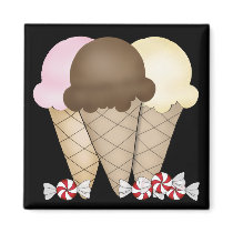 Ice Cream Cones magnets by lovemysweets Ice Cream Cones magnets