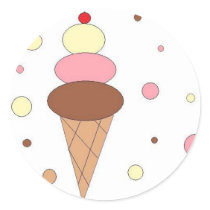 Ice Cream Cones stickers by dinosgorawrawrawr Ice Cream Cones stickers