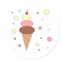 Ice Cream Cones stickers