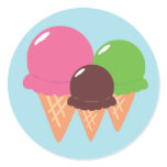 Ice Cream Cones stickers