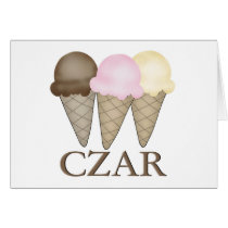 Ice Cream Czar Greeting Card