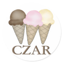 Ice Cream Czar Stickers
