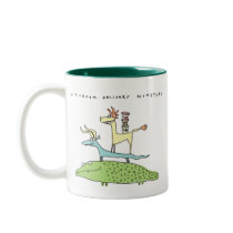 Ice Cream Delivery Monsters - mugs by fishcakes_on_zazzle Ice Cream Delivery Monsters - mugs