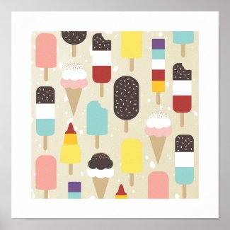 Ice Cream & Frozen Treats Print