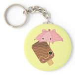 ice cream green key chain