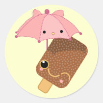 ice cream green stickers