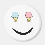 Ice Cream Happy Face Magnet