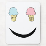 Ice Cream Happy Face Mousepad