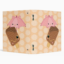 ice cream kawaii umbrella circles binders