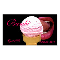 Ice Cream Lick Business Card business cards by SexualInnuendo Ice Cream Lick Business Card business cards