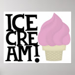 Ice cream love print