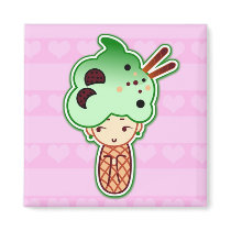 ice cream magnet by moonlit ice cream magnet
