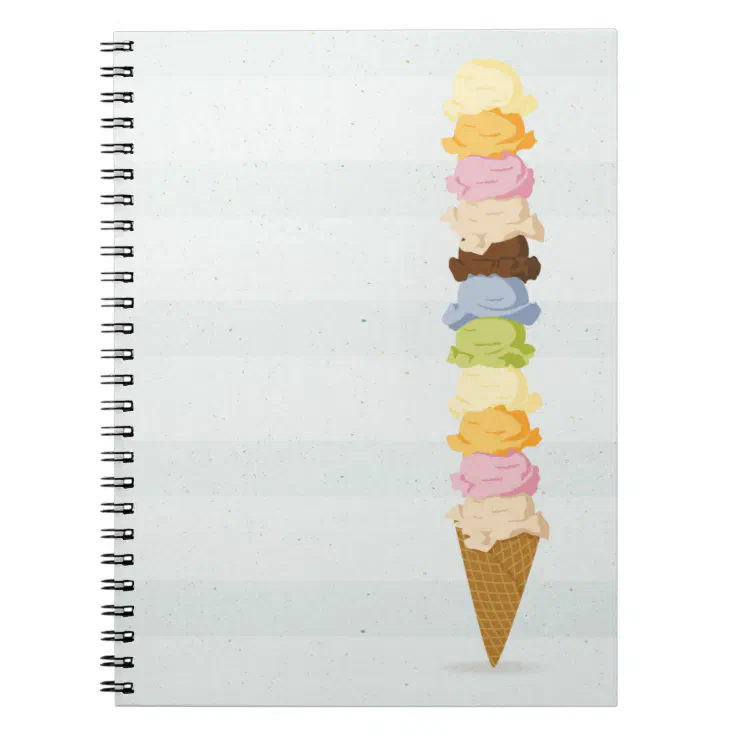 Ice Cream Notebook Zazzle