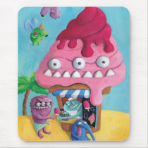 Ice Cream on the Beach Mouse Pad