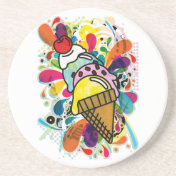 Ice_Cream_Paint Drink Coaster