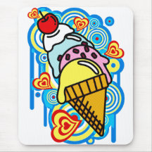 Ice_Cream_Paint Mouse Pads
