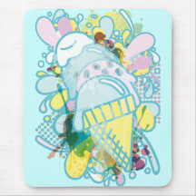 Ice_Cream_Paint Mouse Pads