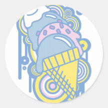 Ice_Cream_Paint Sticker