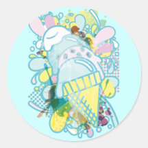 Ice_Cream_Paint Stickers