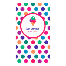 Ice Cream Parlor Business Card