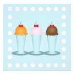 Ice Cream Parlor Custom Announcement