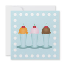 Ice Cream Parlor Custom Announcement